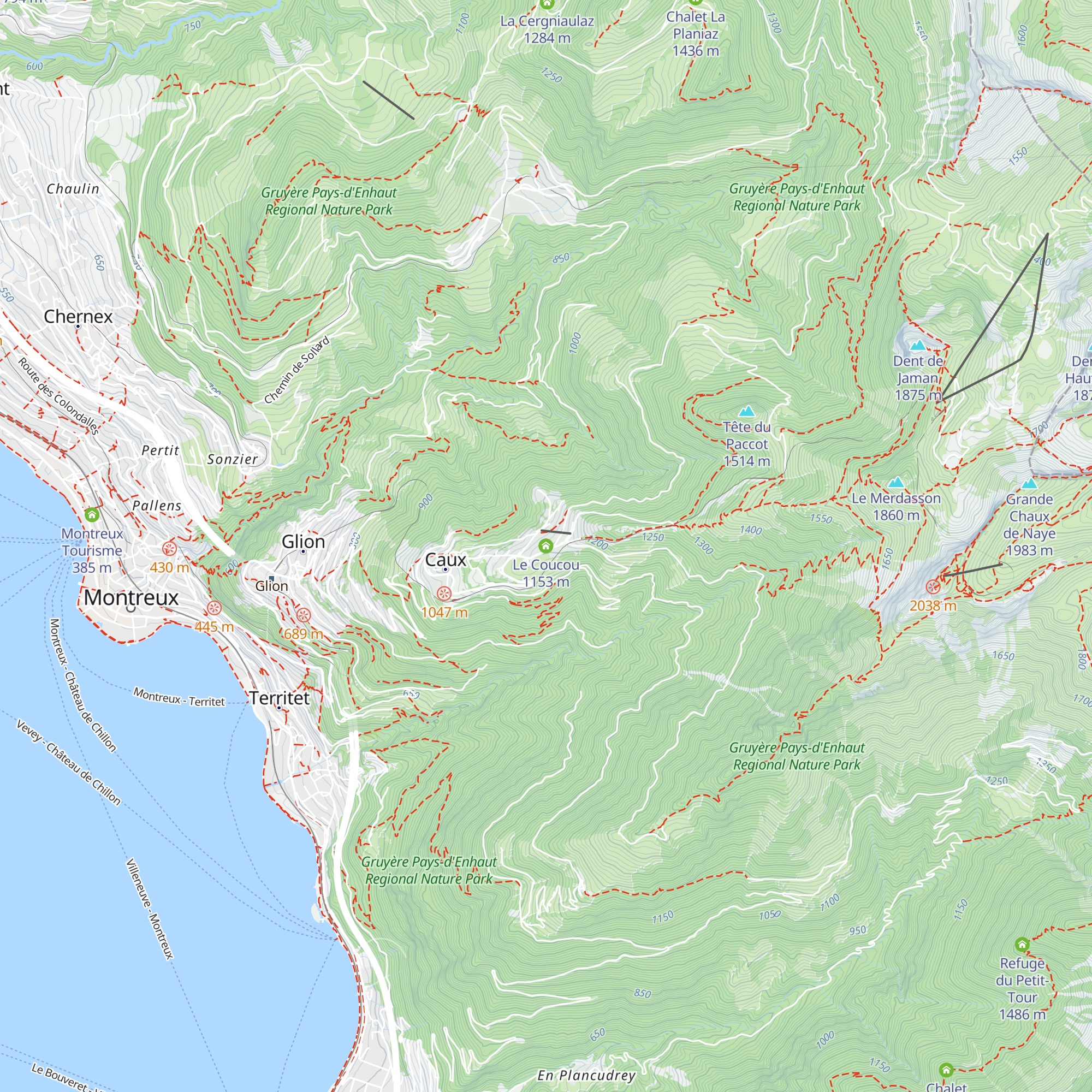 Le Coucou map
