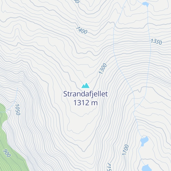 Map of Strandafjellet