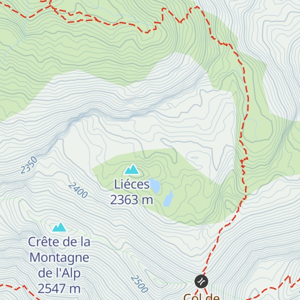 Map of Cabane haute de Sallevieille