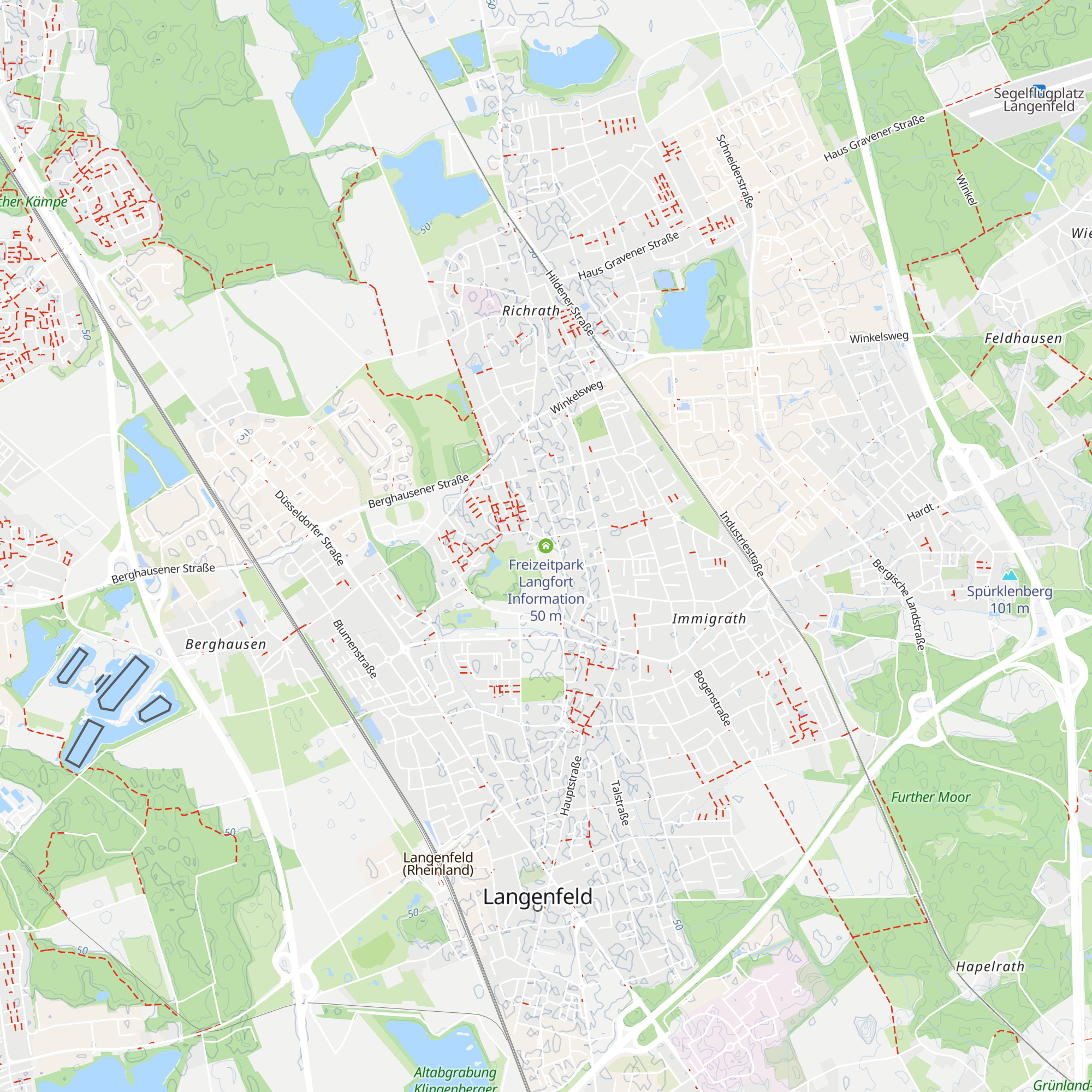 Freizeitpark Langfort Information map