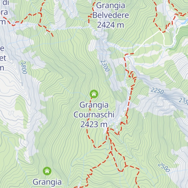 Map of Grangia Cournaschi