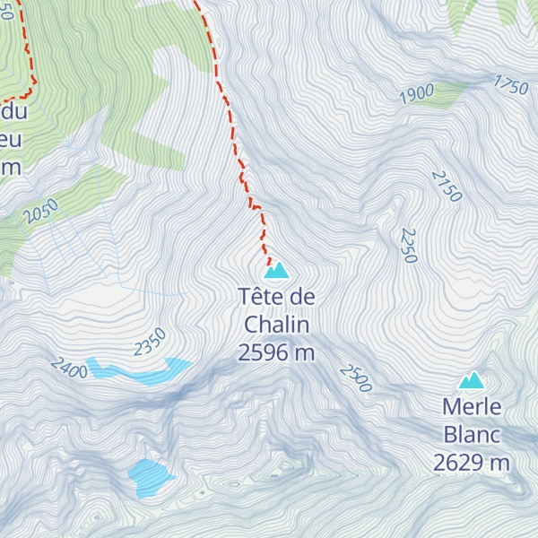 Map of Refuge de Chalin