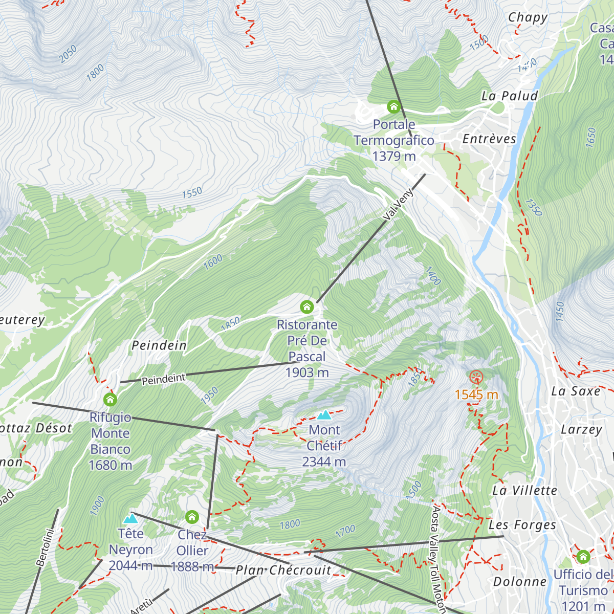 Ristorante Pré De Pascal map