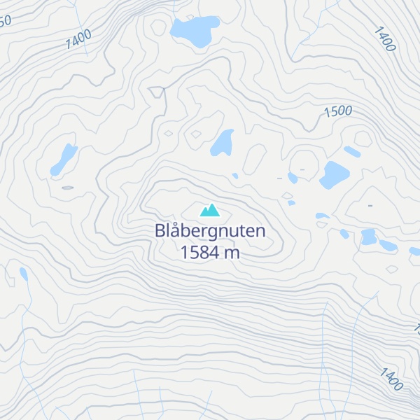 Map of Blåbergnuten