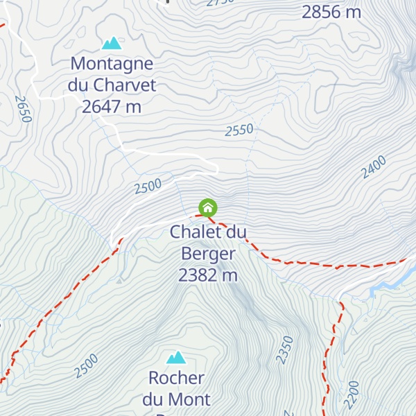 Map of Chalet du Berger