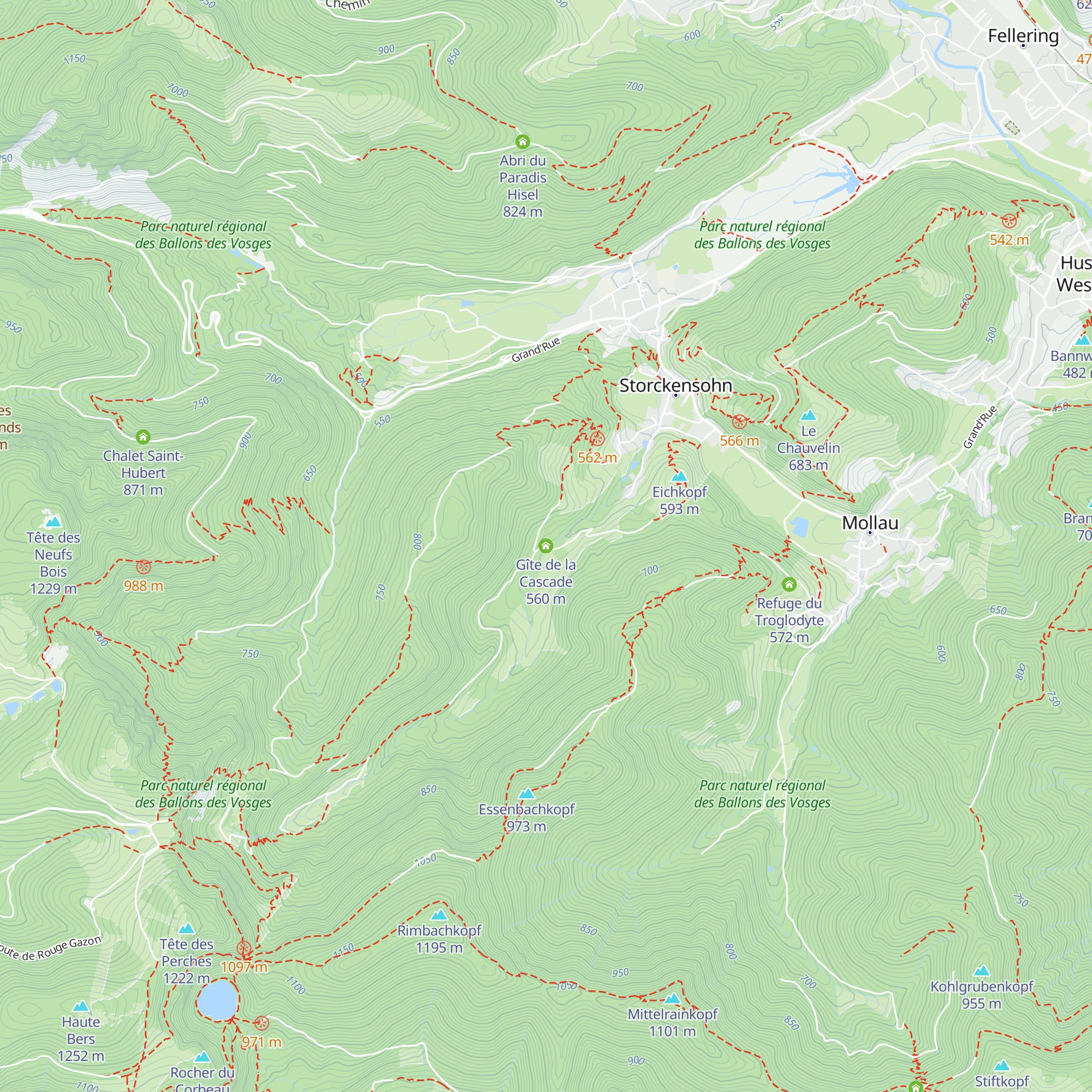 Gîte de la Cascade map