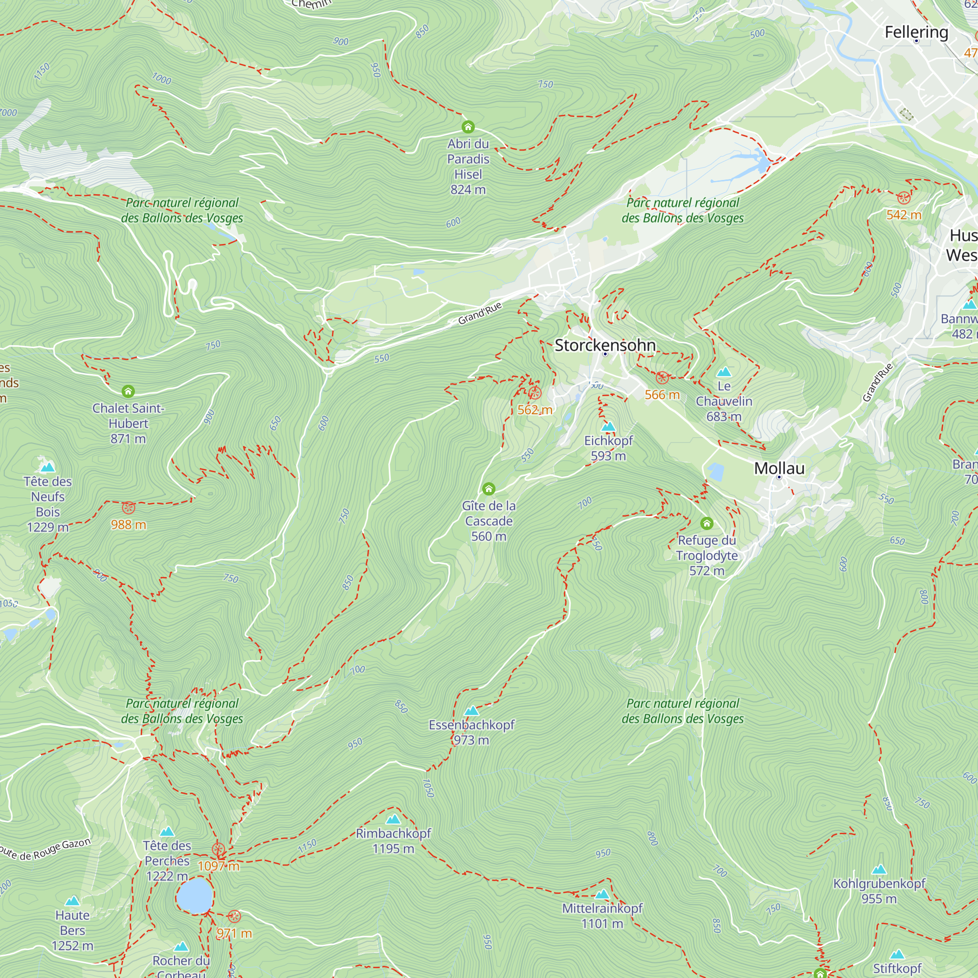 Gîte de la Cascade map