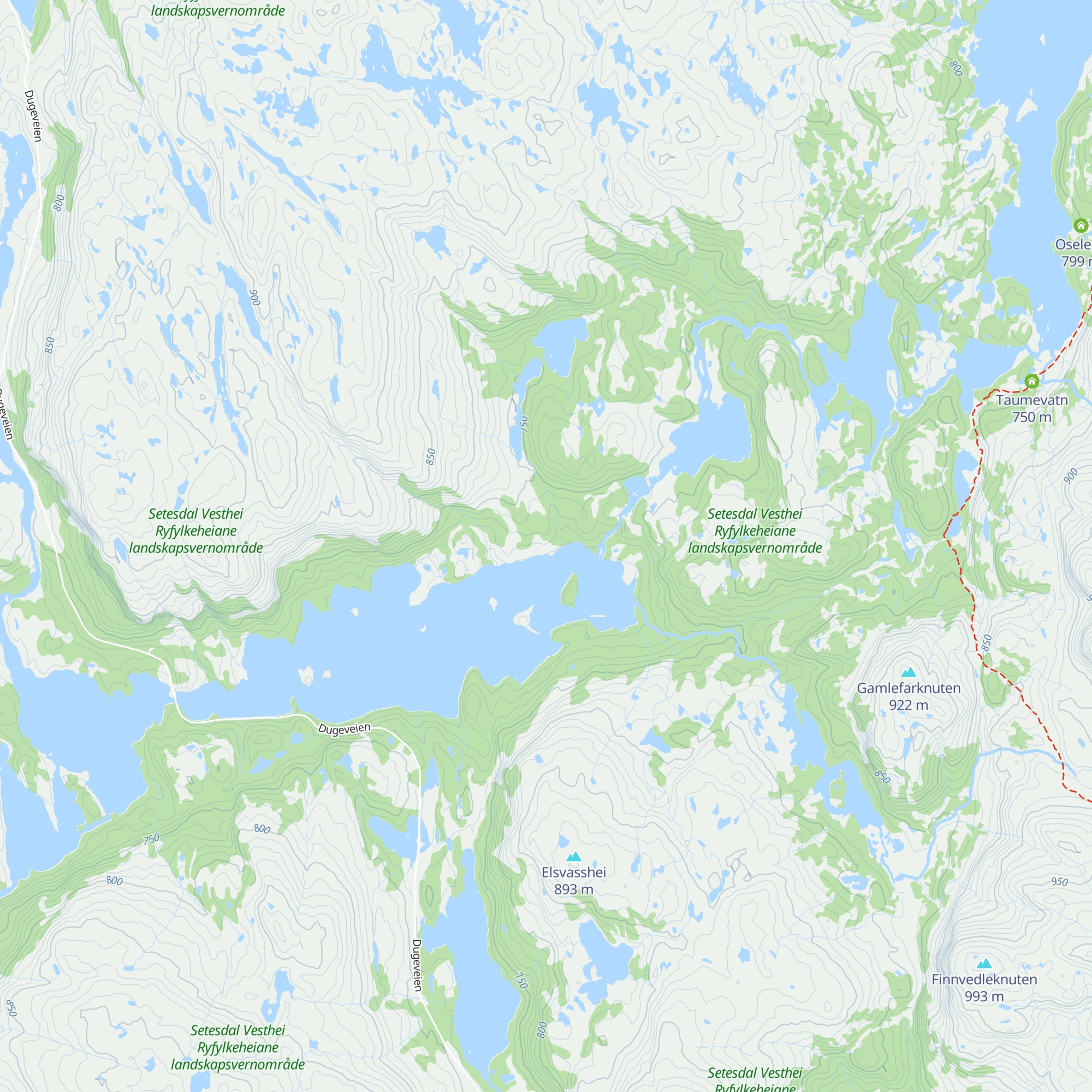 Holmevasshytta map