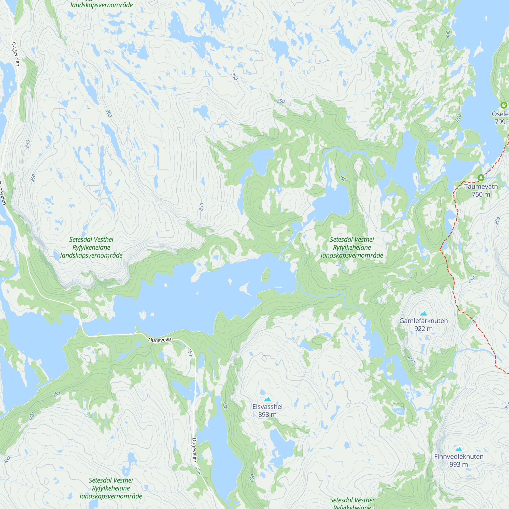 Holmevasshytta map