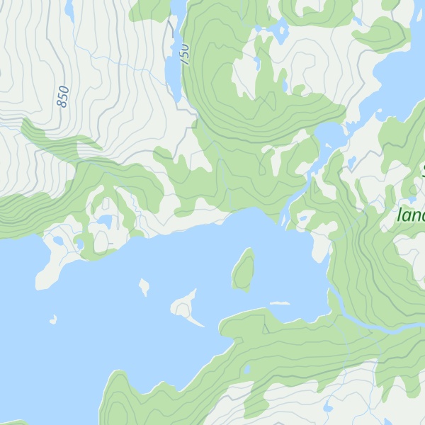 Map of Holmevasshytta