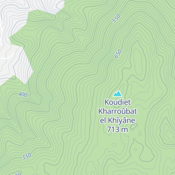 Map of Djebel el Rhedîr