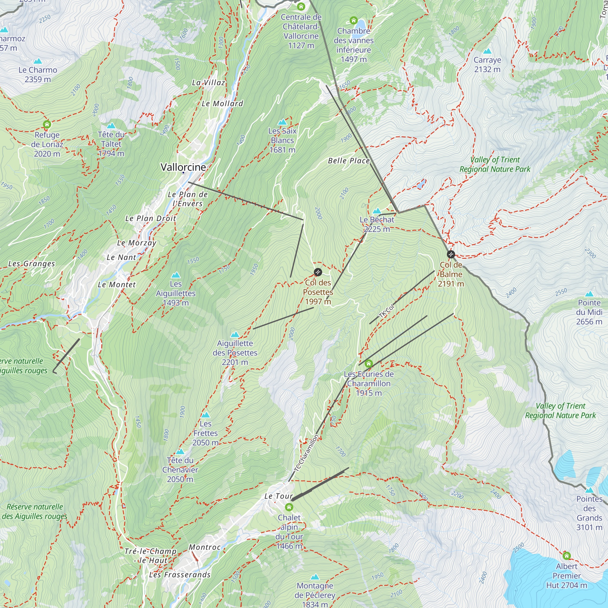 Alpage de Balme map