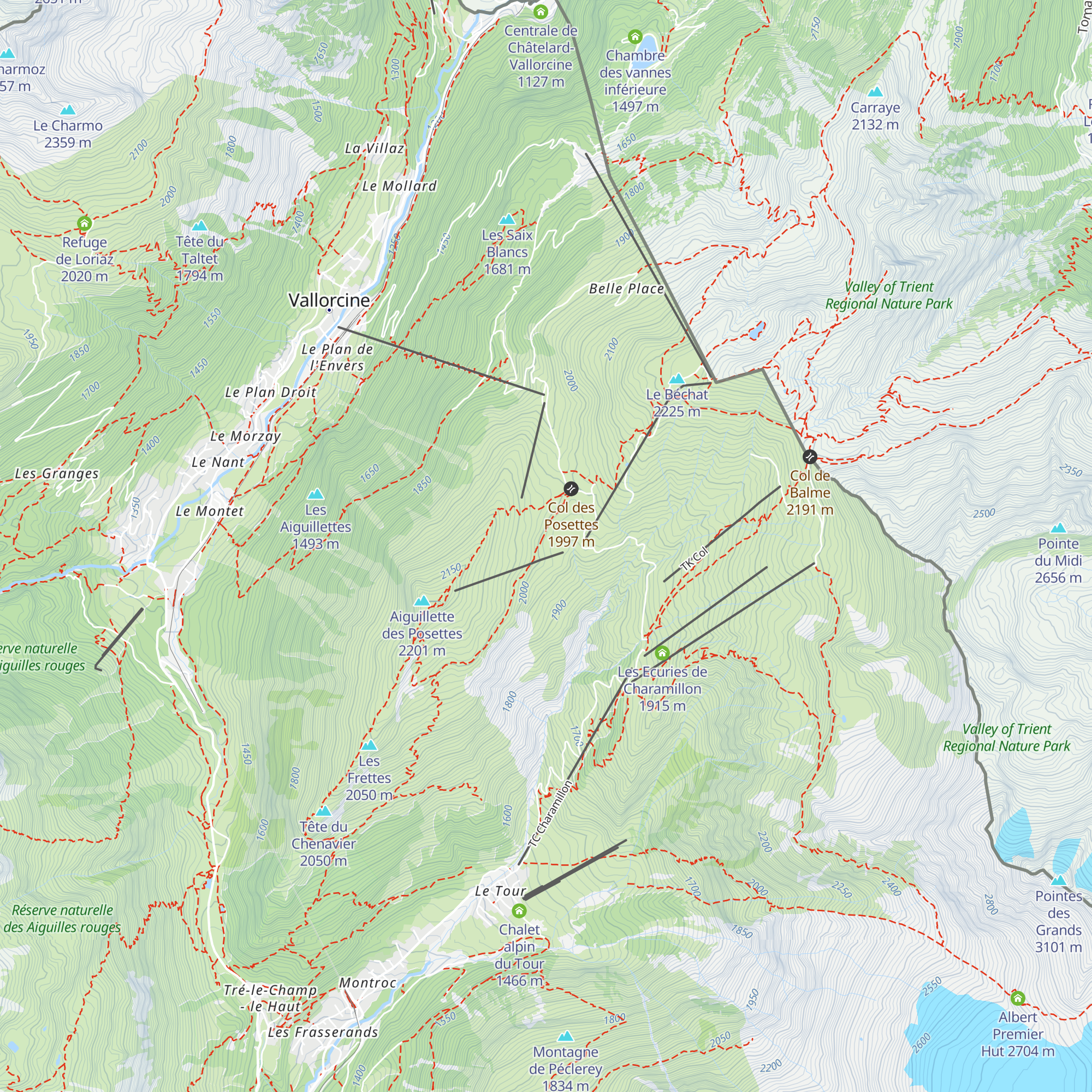 Alpage de Balme map