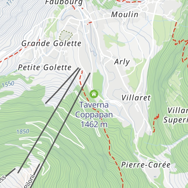 Map of Taverna Coppapan