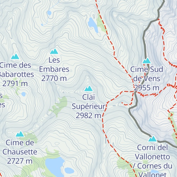 Map of Claï Supérieur
