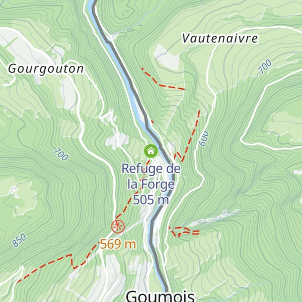 Map of Refuge de la Forge