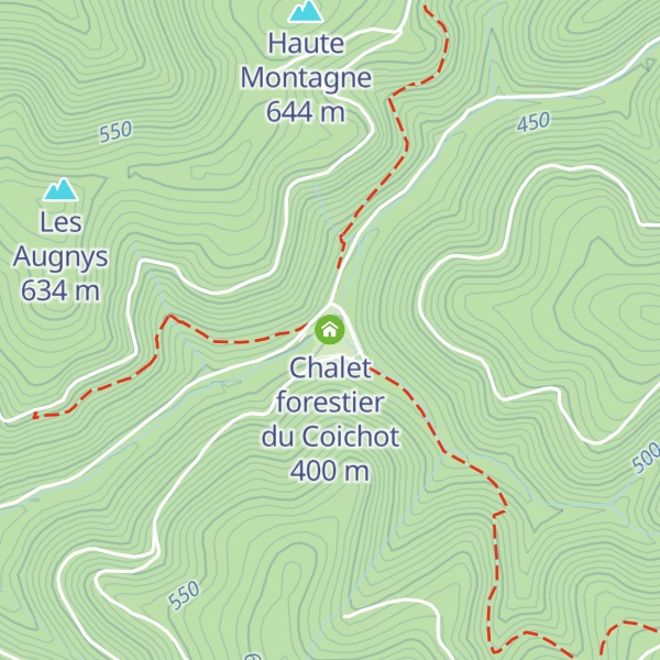 Map of Chalet forestier du Coichot