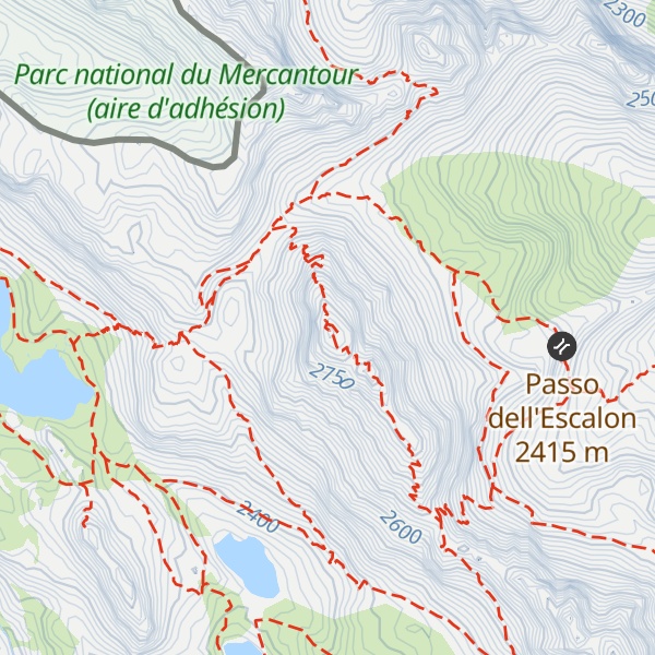 Map of Monte Scaletta