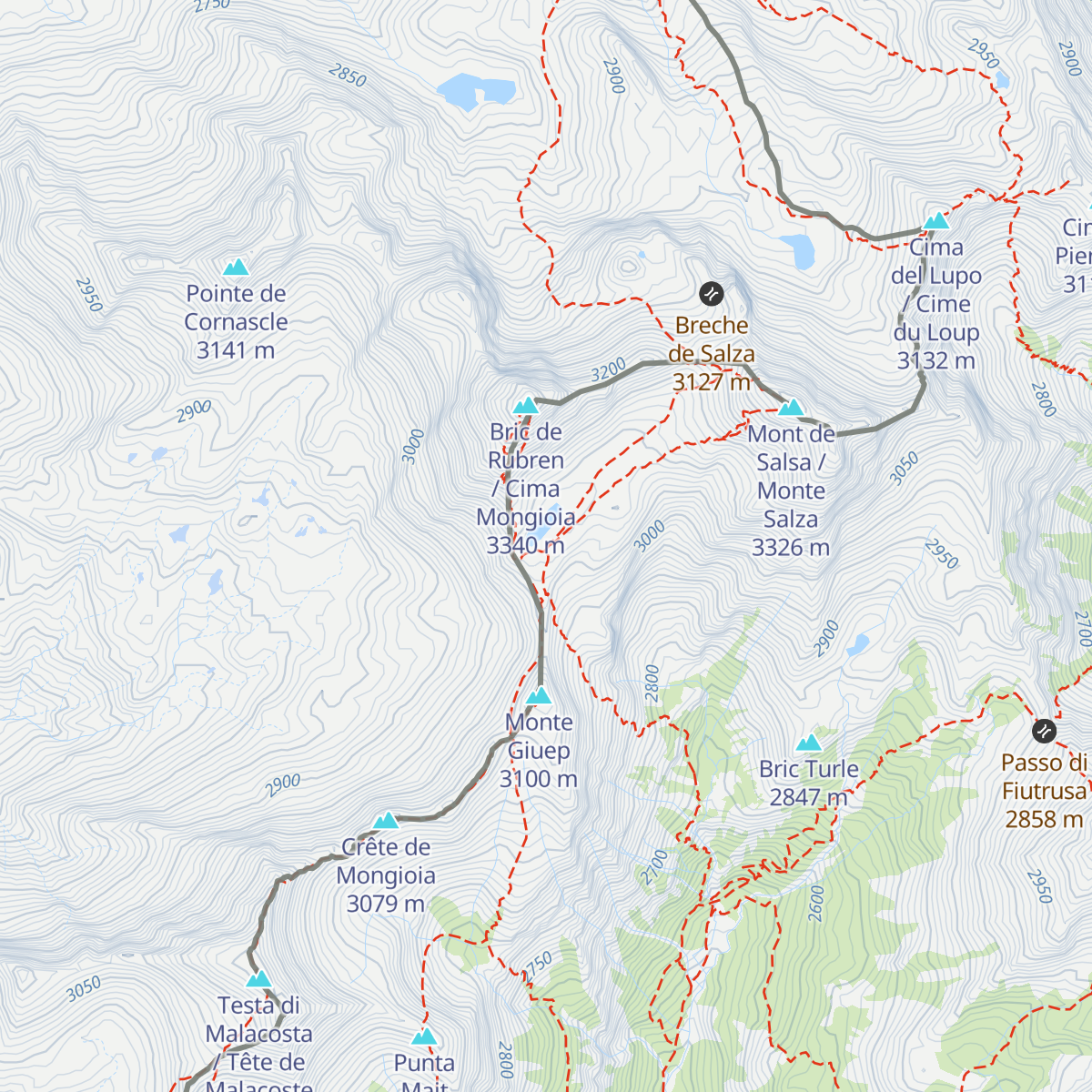 Bivacco Boerio map