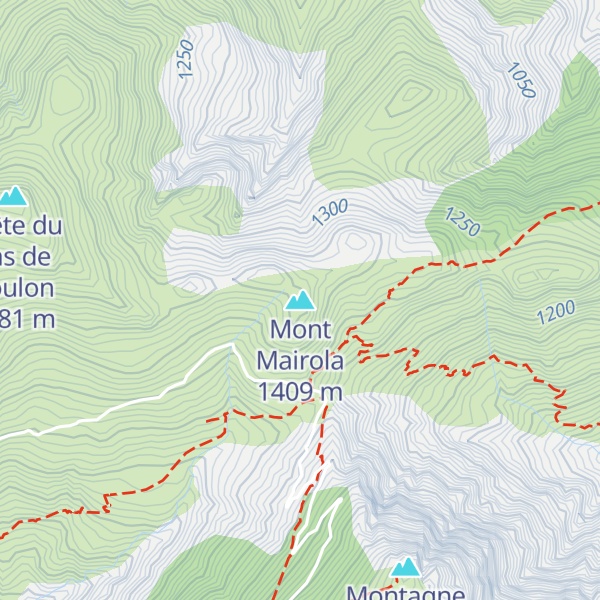Map of Mont Mairola