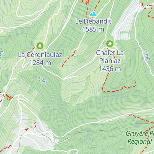 Map of La Planniaz