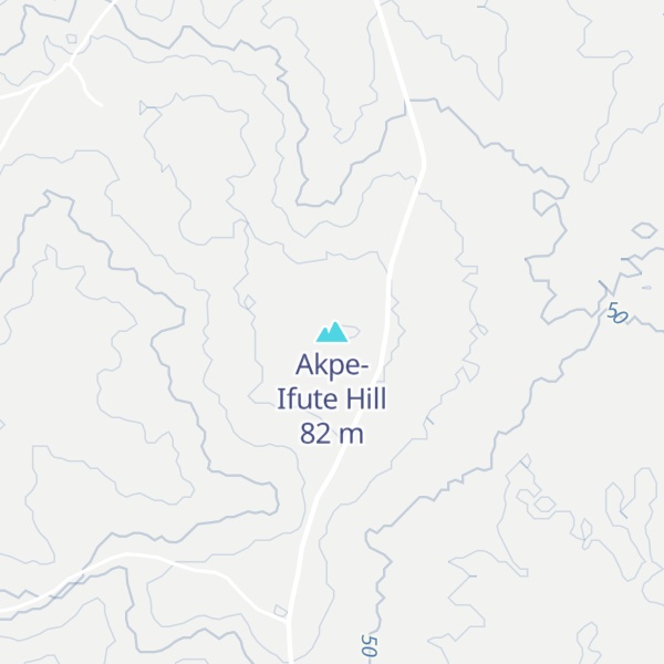 Map of Akpe-Ifute Hill