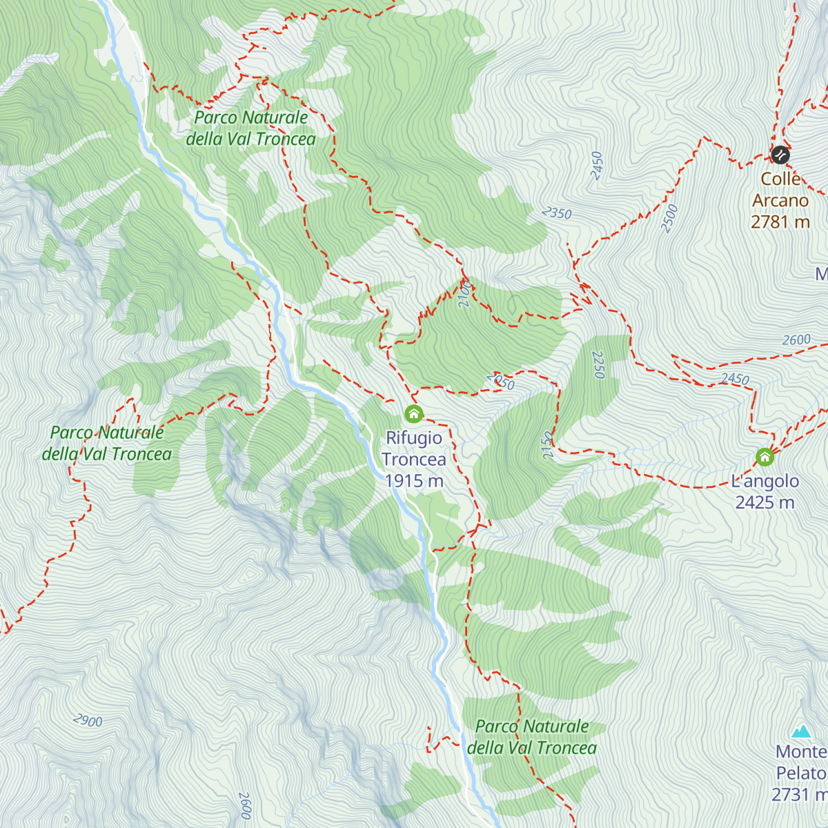 Rifugio Troncea map