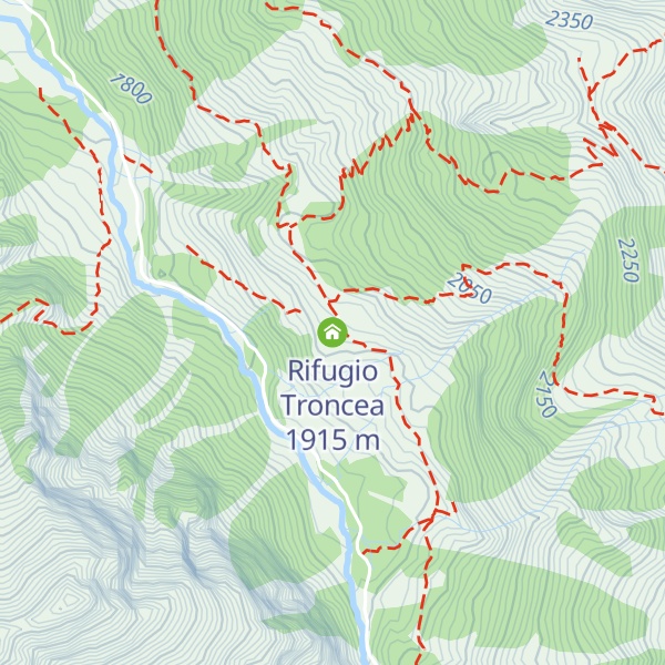 Map of Rifugio Troncea