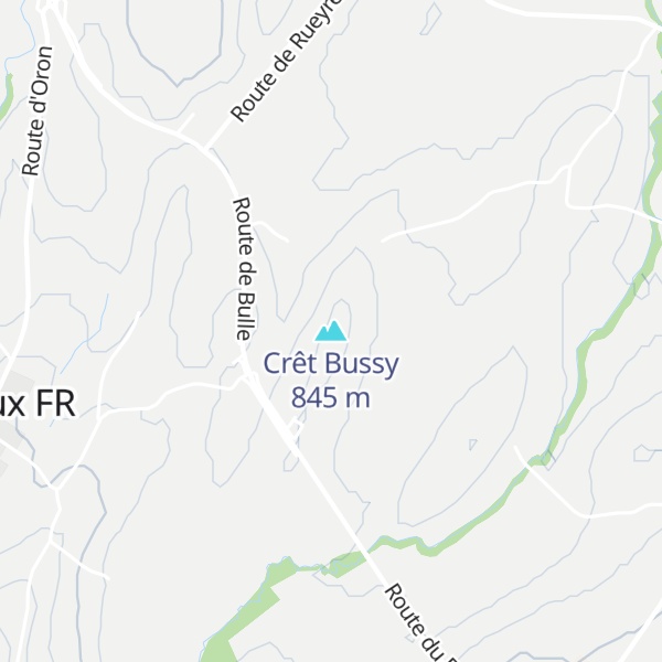 Map of Crêt Bussy