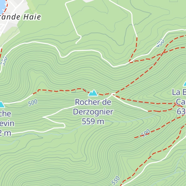 Map of Rocher de Derzognier