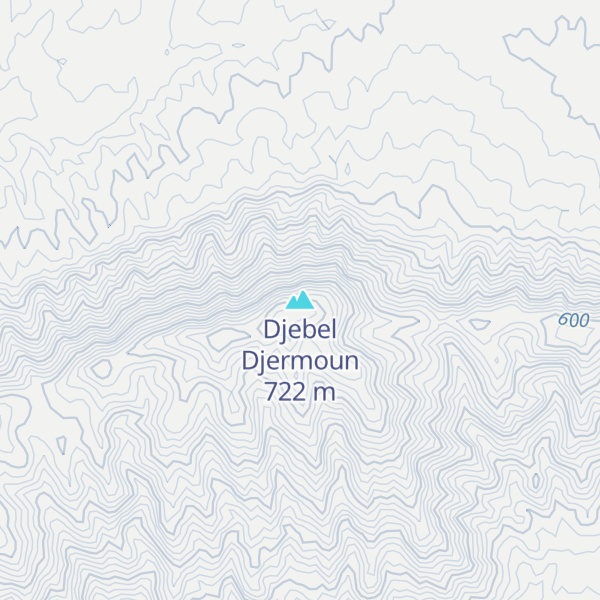 Map of Djebel Djermoun