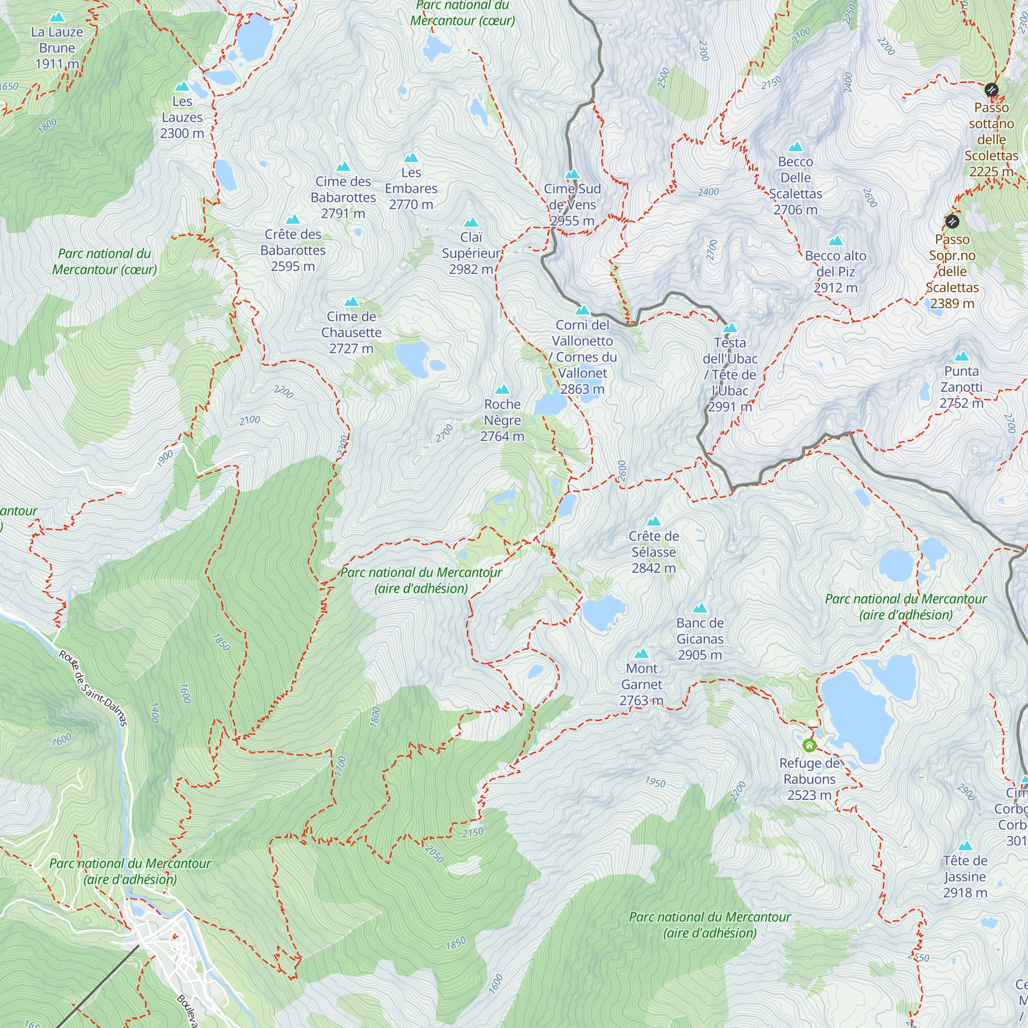 Abri map