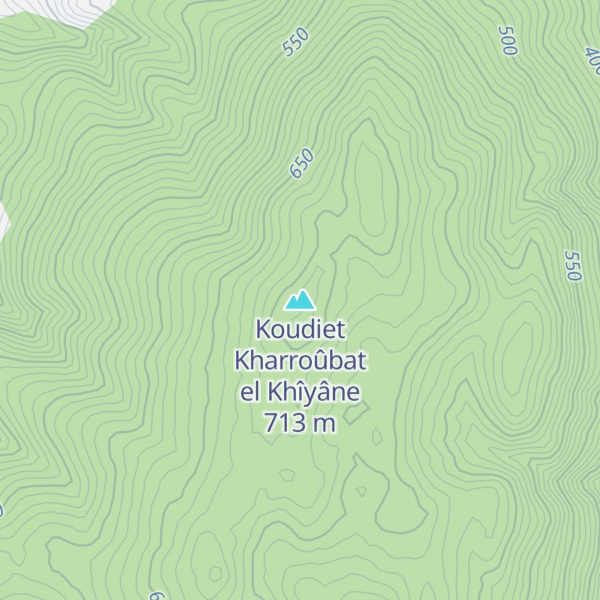 Map of Koudiet Kharroûbat el Khîyâne