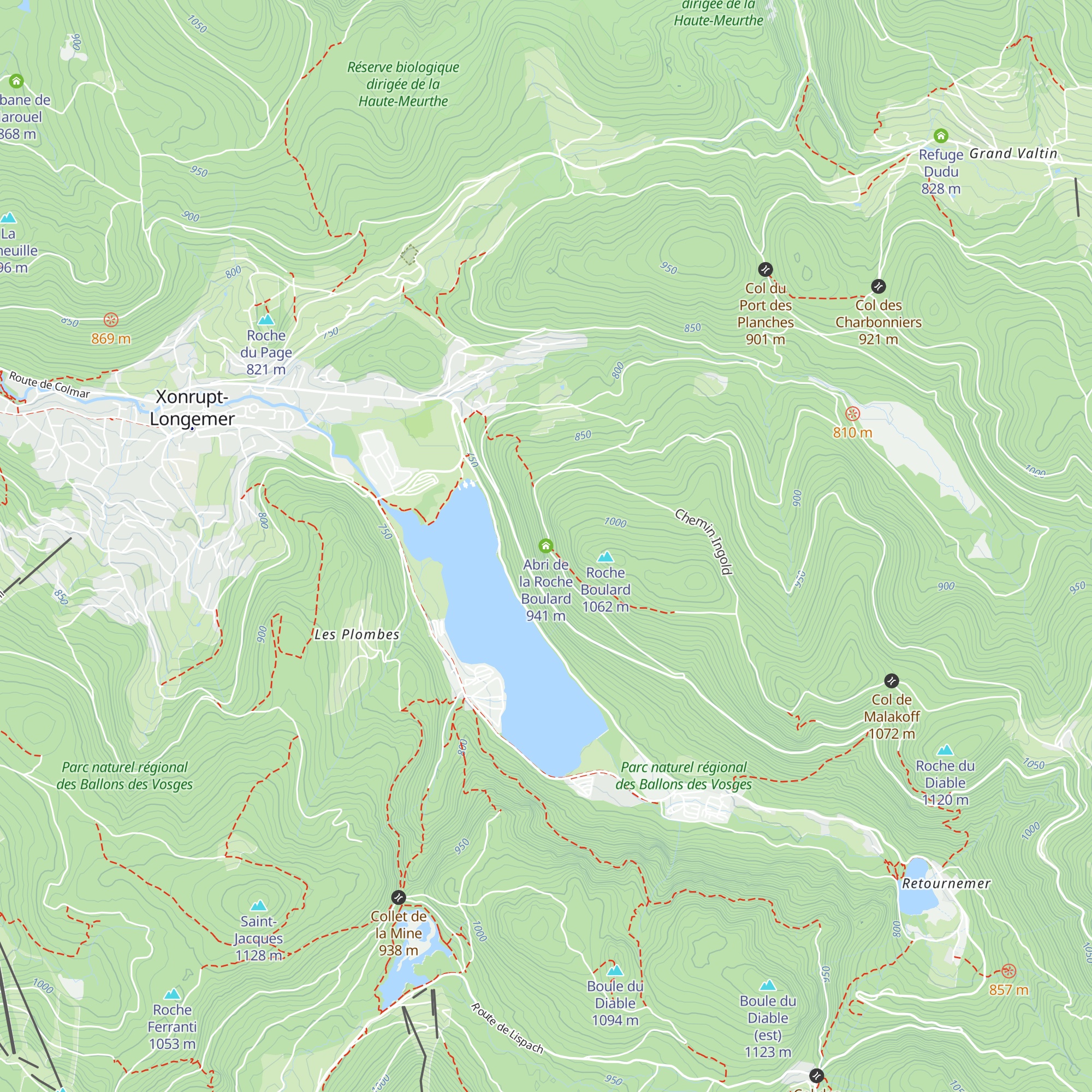 Abri de la Roche Boulard map