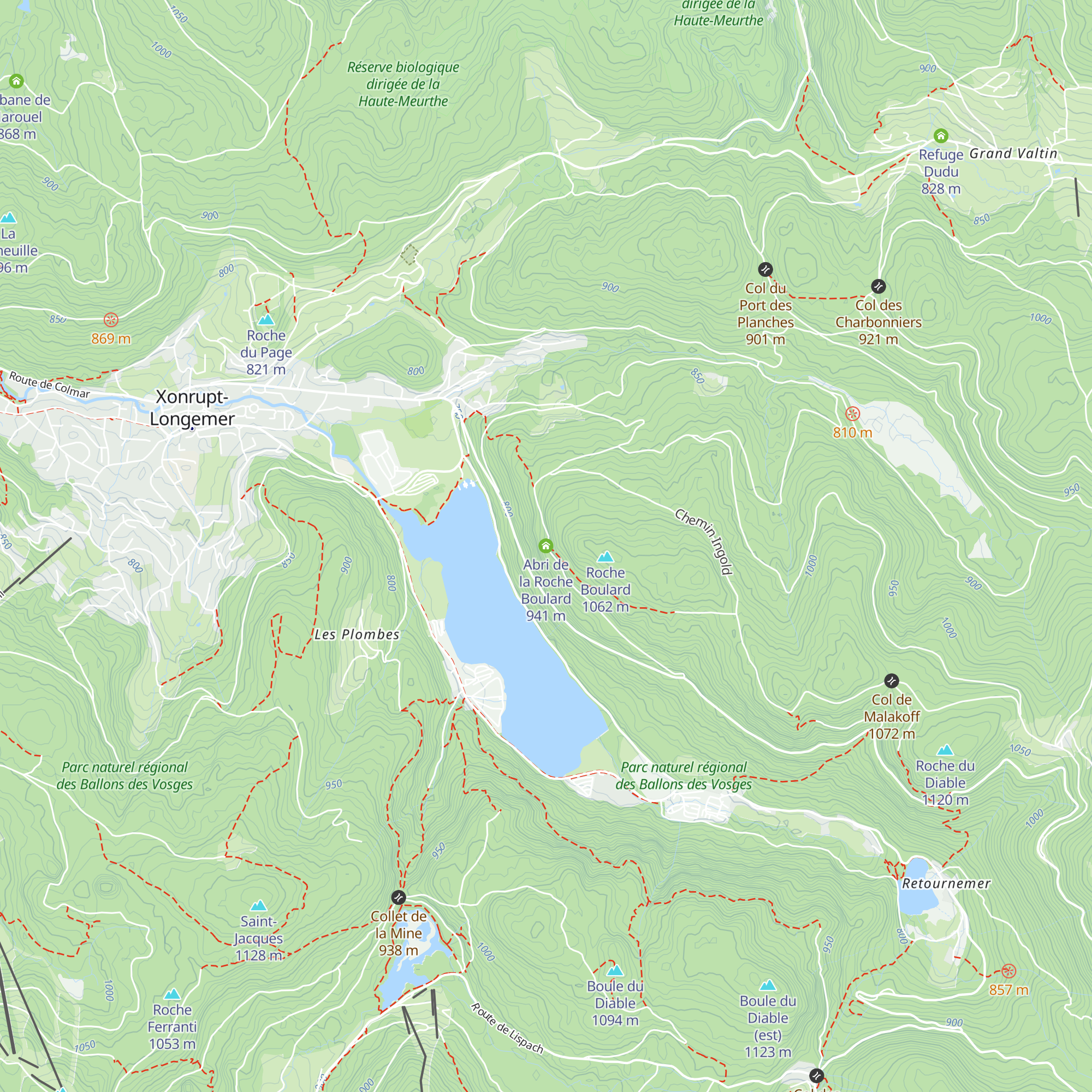Abri de la Roche Boulard map