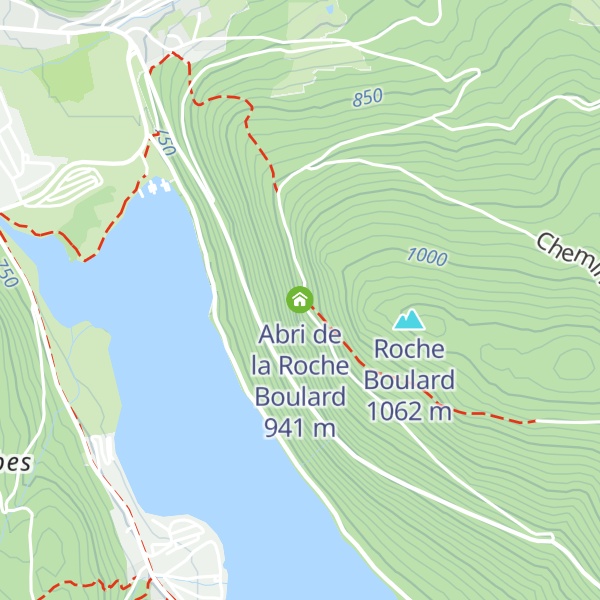 Map of Abri de la Roche Boulard