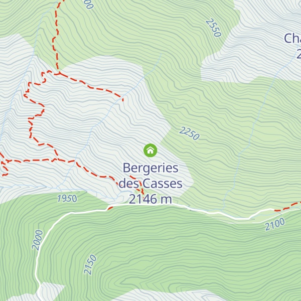 Map of Bergeries des Casses