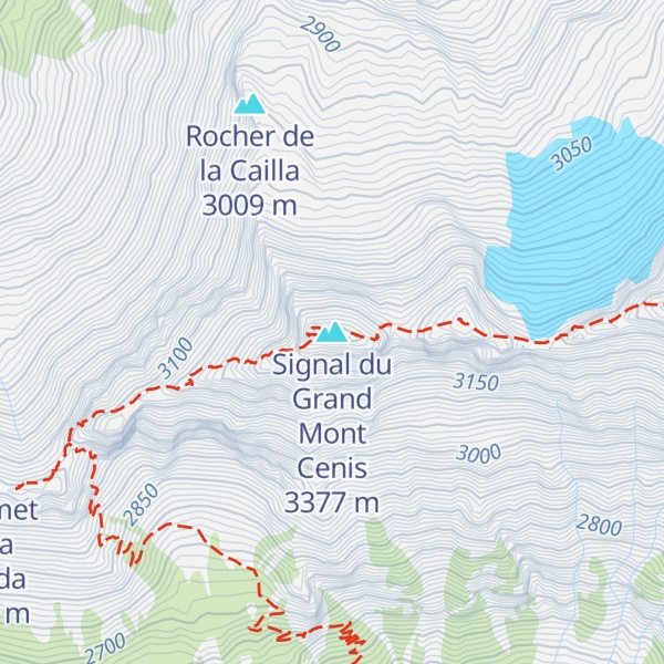 Map of Signal du Grand Mont Cenis