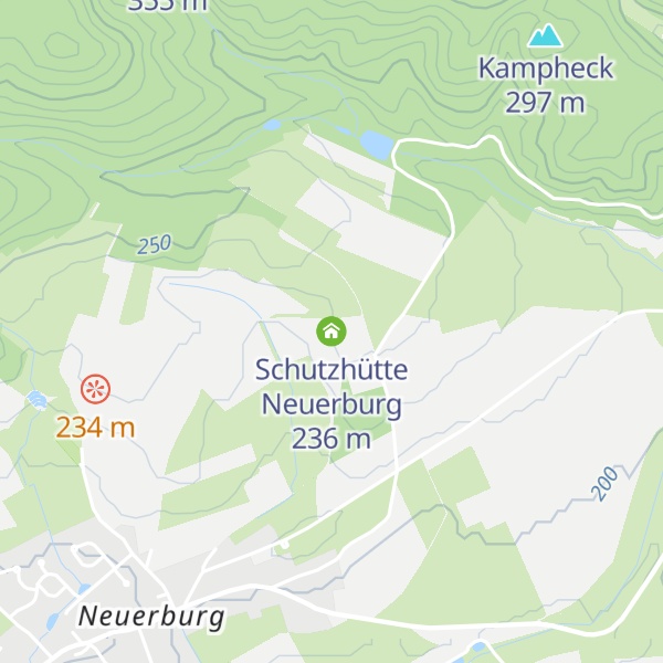 Map of Schutzhütte Neuerburg