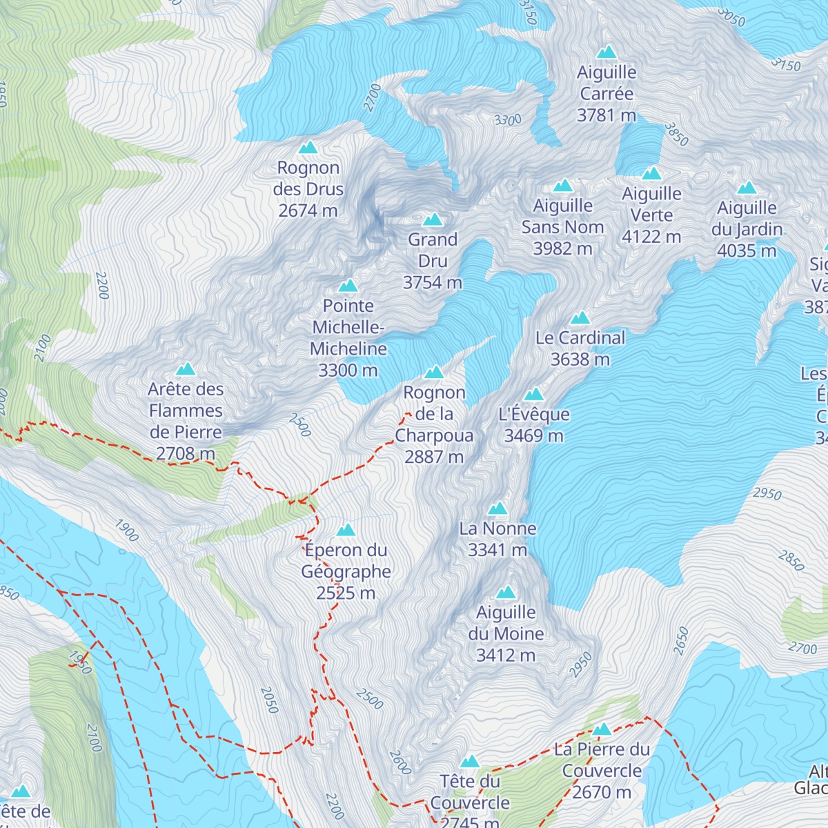 Refuge de la Charpoua map