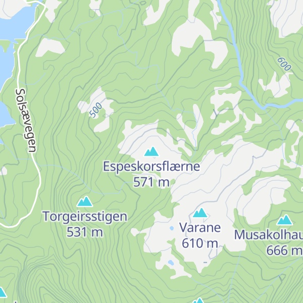 Map of Espeskorsflærne