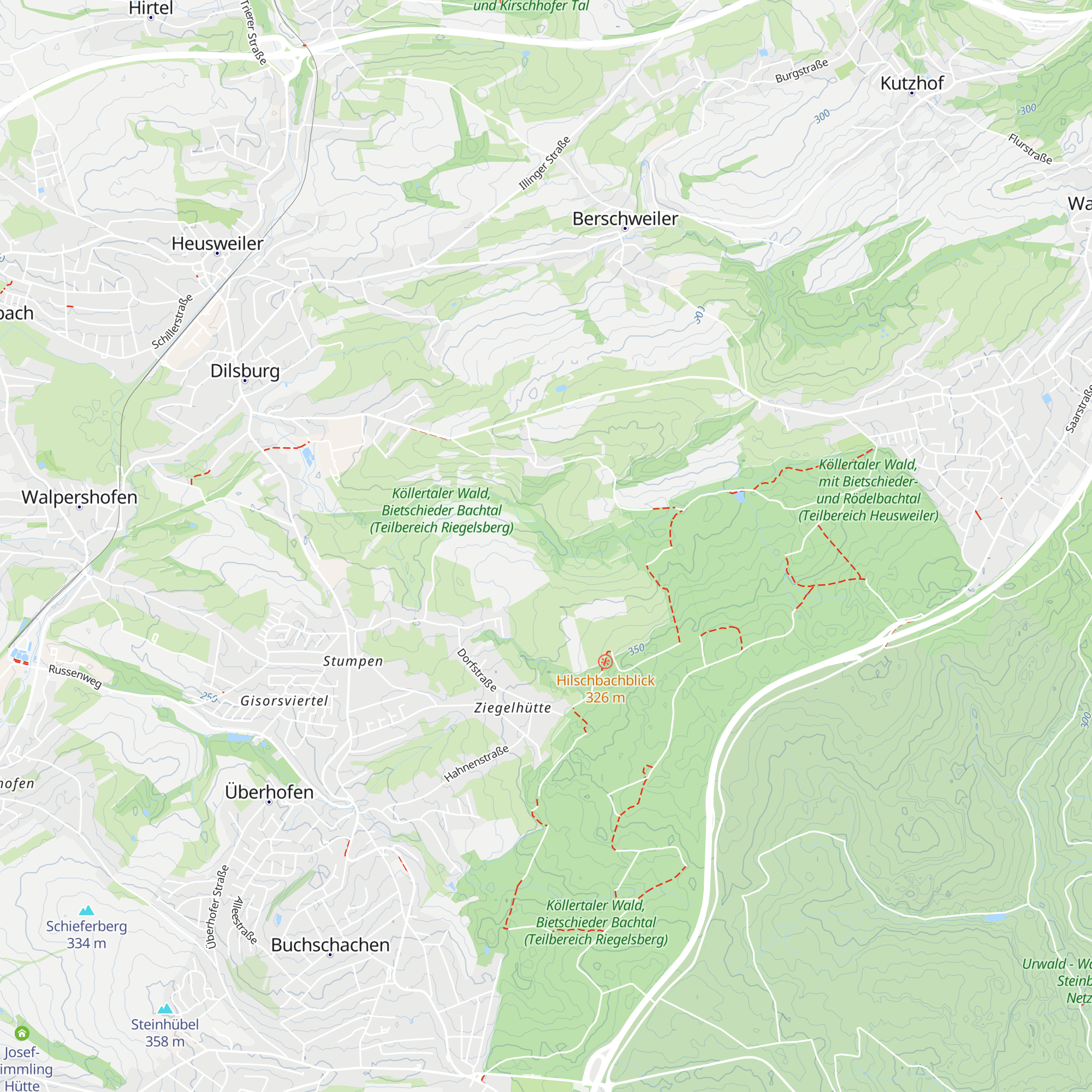 Hilschbachalm map