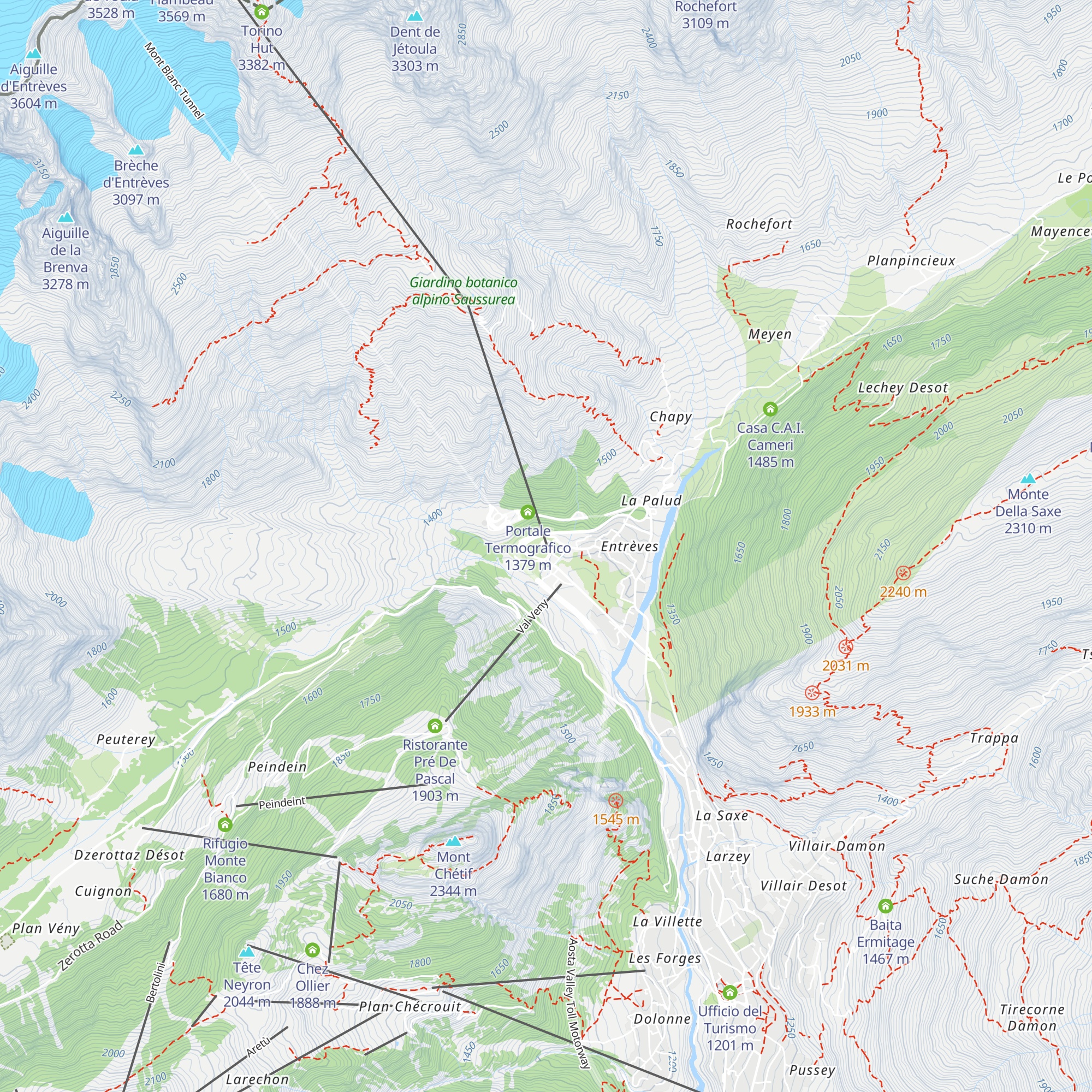Skyway starting point map