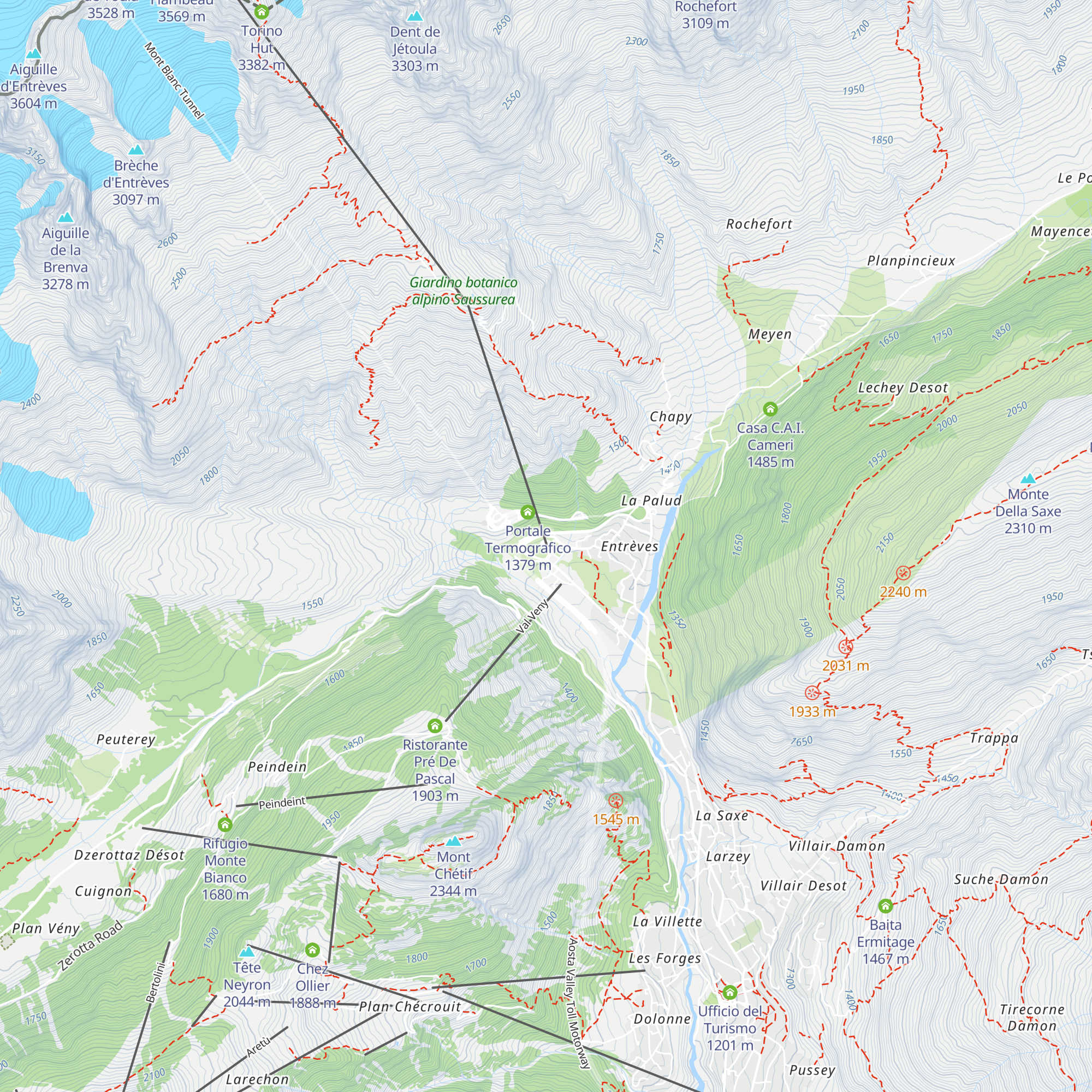 Skyway starting point map