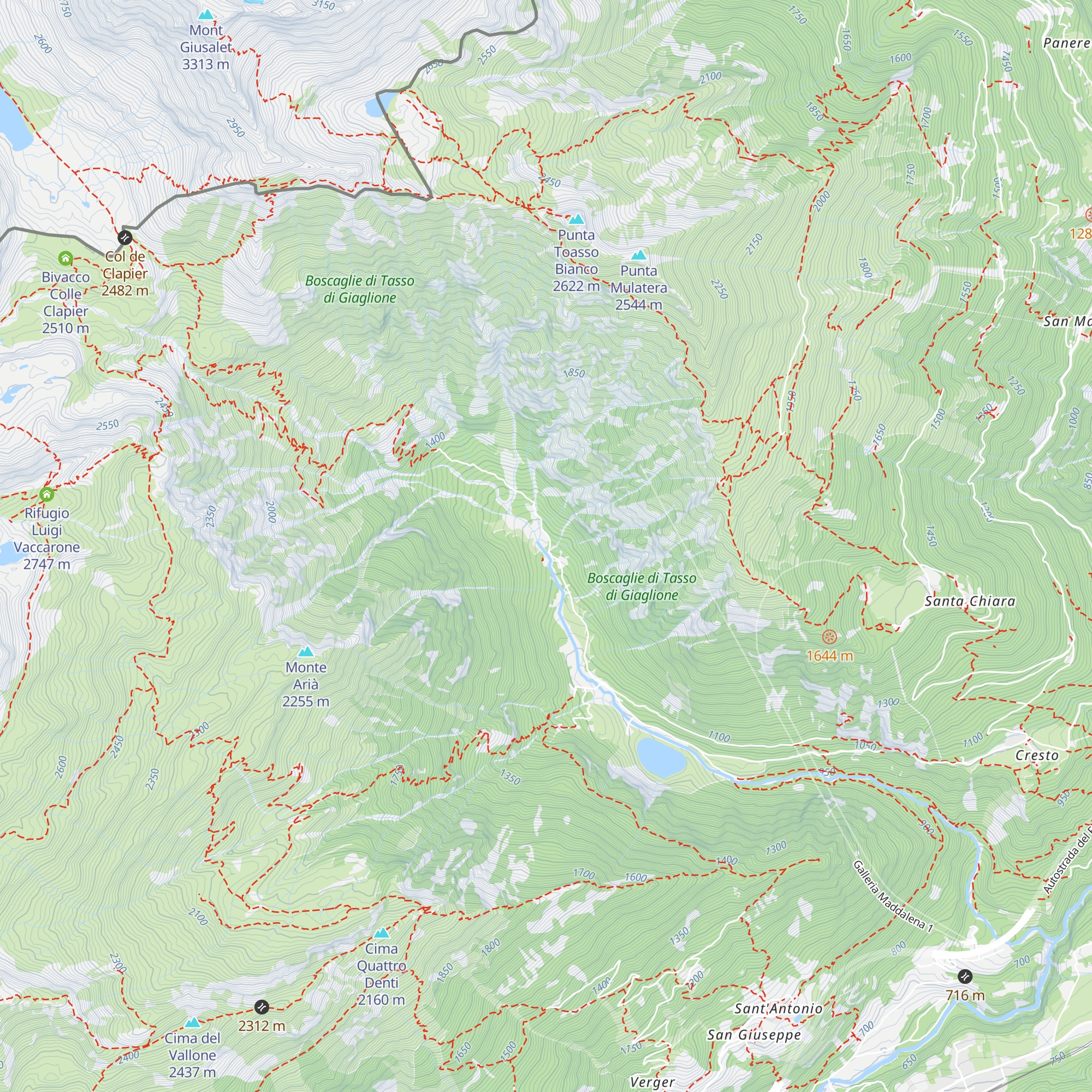 Pozzo Pietra Porchera map