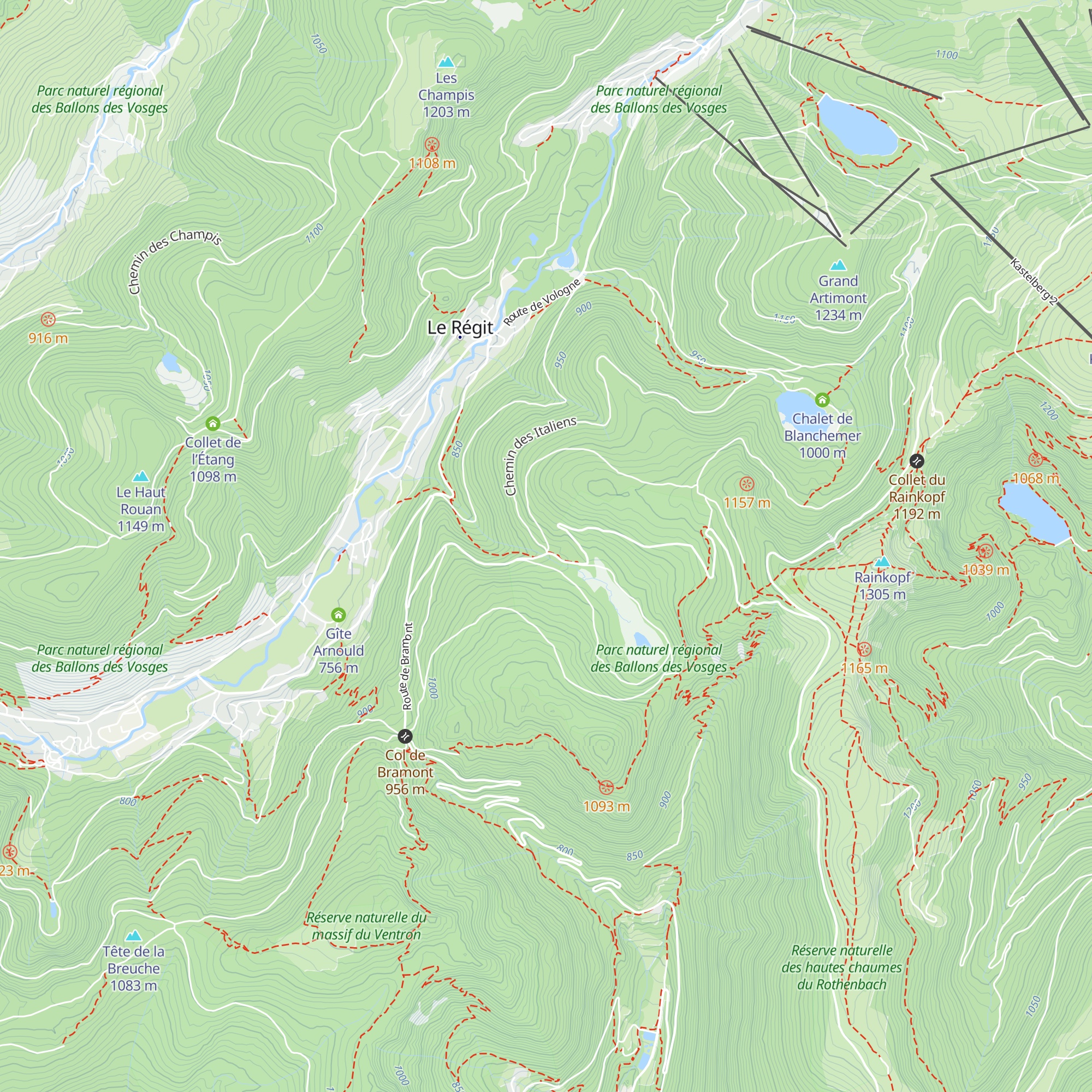 Refuge de bivouac du Machey map