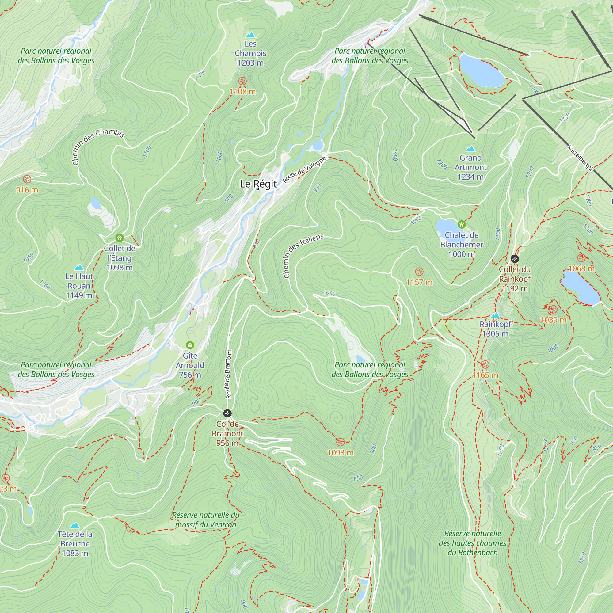 Refuge de bivouac du Machey map