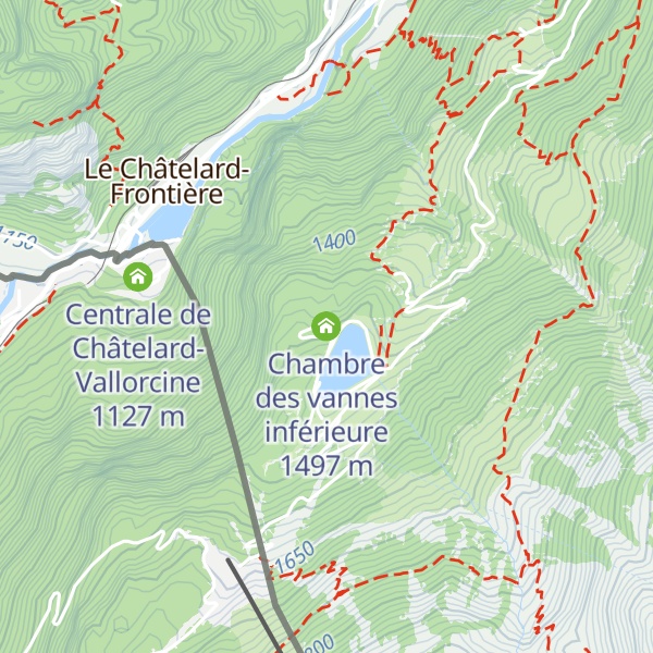 Map of Chambre des vannes inférieure