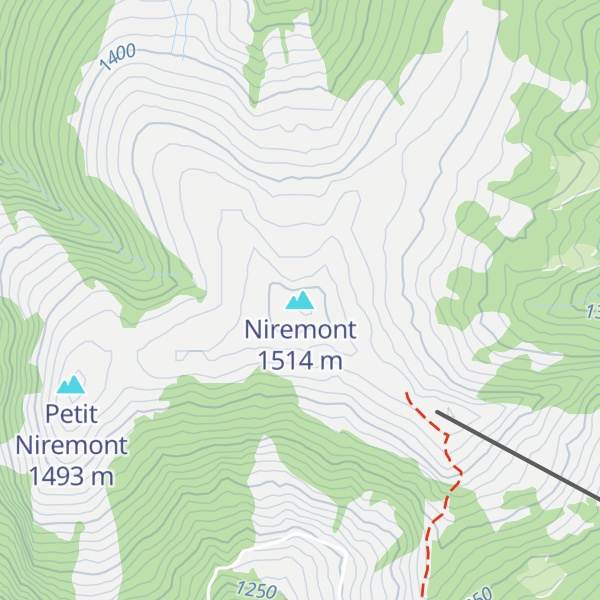 Map of Niremont