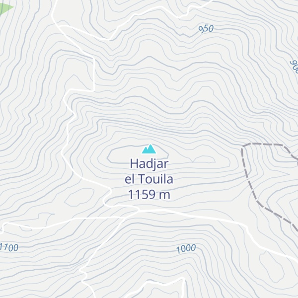 Map of Hadjar el Touila